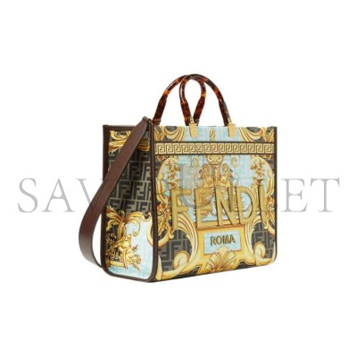 FENDI VERSACE X FENDI FENDACE SUNSHINE SHOPPER TOTE 751A046375B02F (35*31*17m)